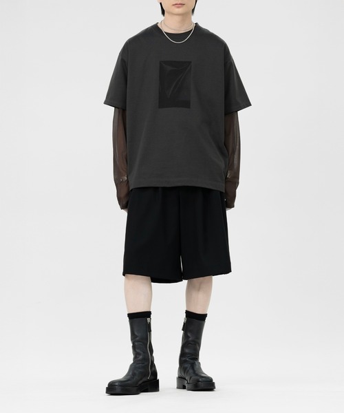 LAPIIS(ラピス)の「FABRIC FRAME T-SHIRT(Tシャツ/カットソー・メンズ・ホワイト/グレー・LARGE/MEDIUM)」の6枚目の写真
