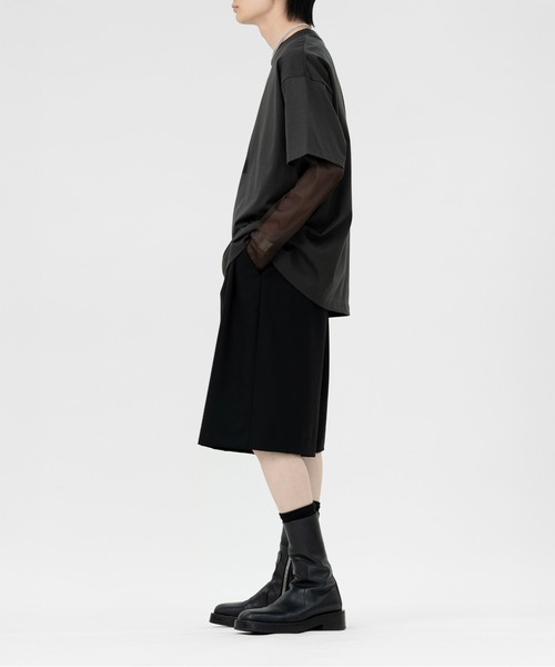 LAPIIS(ラピス)の「FABRIC FRAME T-SHIRT(Tシャツ/カットソー・メンズ・ホワイト/グレー・LARGE/MEDIUM)」の8枚目の写真