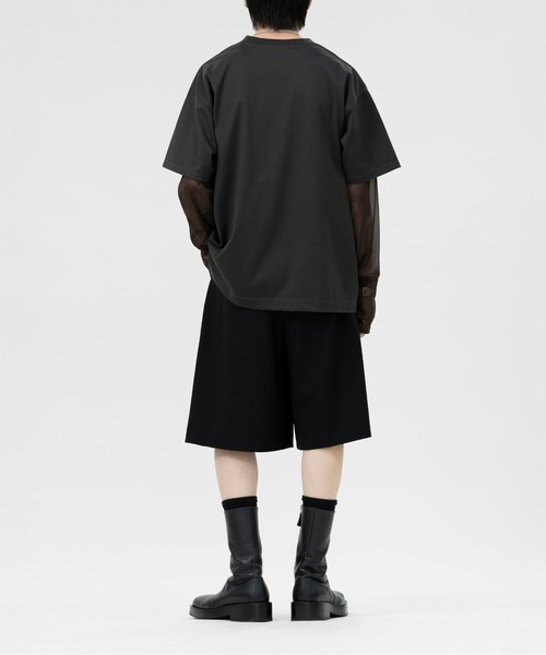 LAPIIS(ラピス)の「FABRIC FRAME T-SHIRT(Tシャツ/カットソー・メンズ・ホワイト/グレー・LARGE/MEDIUM)」の9枚目の写真