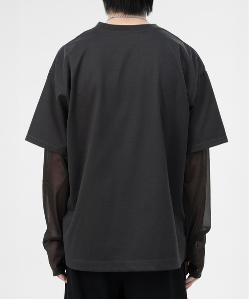 LAPIIS(ラピス)の「FABRIC FRAME T-SHIRT(Tシャツ/カットソー・メンズ・ホワイト/グレー・LARGE/MEDIUM)」の14枚目の写真