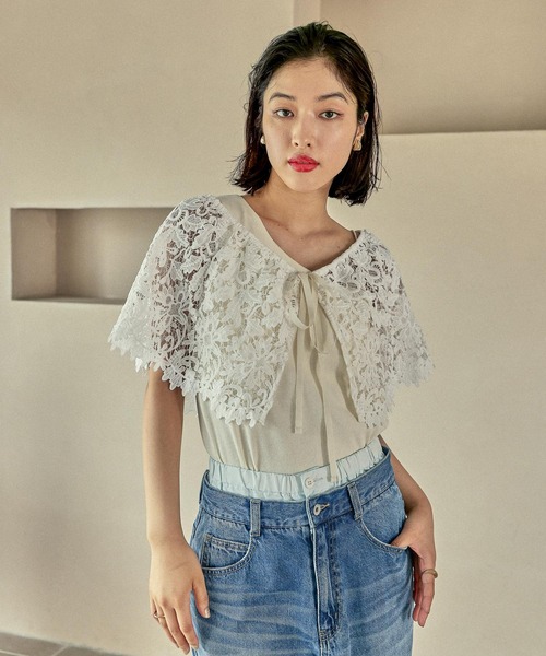 LEPSIM（レプシィム）の「マルチWAYスカーフビスチェ　575295（バンダナ/スカーフ・レディース・ホワイト/ホワイト系その他・ONE SIZE）」の10枚目の写真