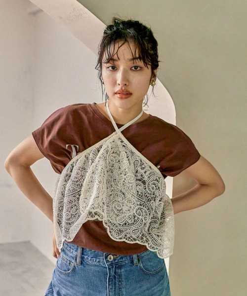 LEPSIM（レプシィム）の「マルチWAYスカーフビスチェ　575295（バンダナ/スカーフ・レディース・ホワイト/ホワイト系その他・ONE SIZE）」の5枚目の写真