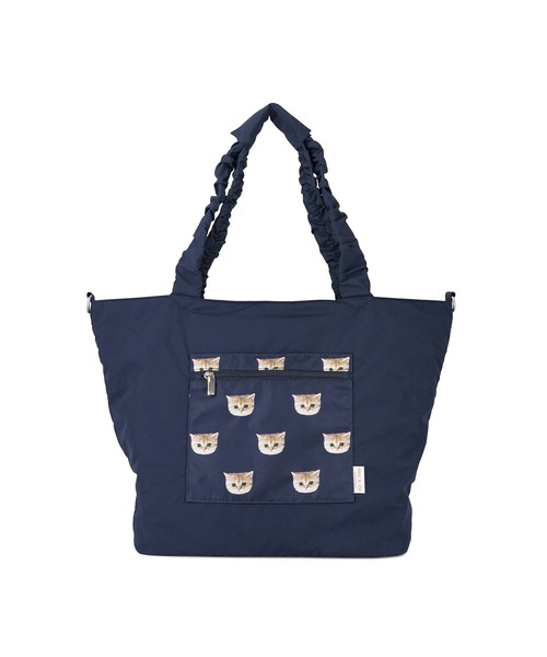 PAUL & JOE ACCESSOIRES(ポールアンドジョーアクセソワ)の「PAUL & JOE ACCESSOIRES (ポール&ジョーアクセソワ)トラベルトート PJA-B1343 ヌネット(トートバッグ・レディース・グレー/ピンク/ネイビー・FREE)」の11枚目の写真
