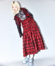 cross linen ジャンスカレッド ジャンパースカート（レッド/赤色系）ファッション通販 - ZOZOTOWN