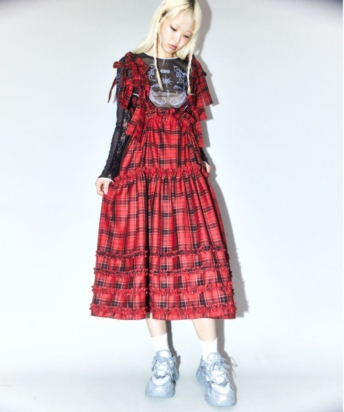 Candy Stripper(キャンディストリッパー)の「NEED YOU・・・JUMPER スカート(ジャンパースカート・レディース・レッド/ライトブルー/ブラック・FREE)」の14枚目の写真