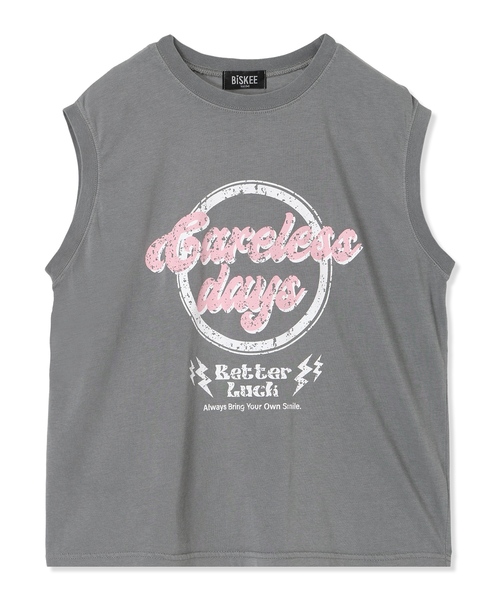 BISKEE（ビスキー）の「ノースリーブピグメントＴシャツ（Tシャツ/カットソー・キッズ・サックスブルー/グレー・140cm/150cm/160cm）」の20枚目の写真