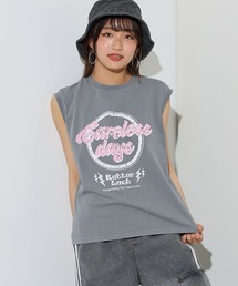 BISKEE | ノースリーブピグメントTシャツ(Tシャツ/カットソー)