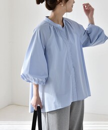 パフスリーブ ボリューム袖」に該当するシャツ/ブラウス（ノーカラー