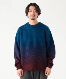 グラデーション シャギー ニット（ユニセックス）