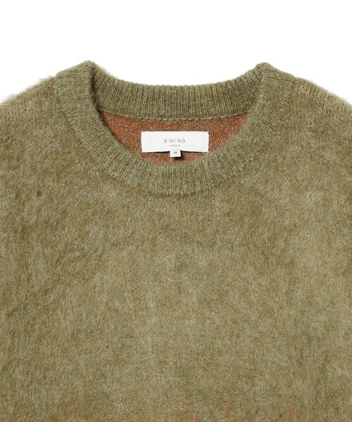 B:MING by BEAMS（ビーミングバイビームス）の「グラデーション シャギー ニット（ユニセックス）（ニット/セーター・メンズ・ブルー/オリーブ・S/M/L/XL）」の8枚目の写真