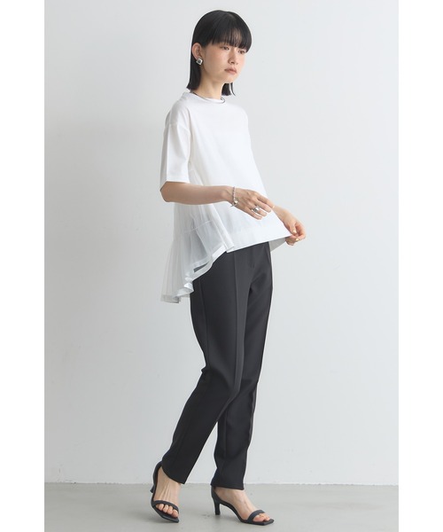 &. NOSTALGIA（アンドドットノスタルジア）の「バックチュールTシャツ（Tシャツ/カットソー・レディース・ブラック/グレー/オフホワイト・M）」の14枚目の写真