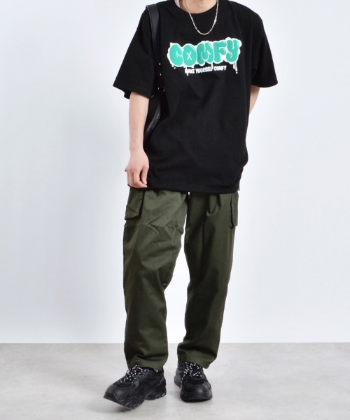 DOUBLE STEAL(ダブルスティール)の「COMFYグラフィックプリントTシャツ(Tシャツ/カットソー・メンズ・パープル/ホワイト/ブラック・MEDIUM/LARGE/X-LARGE)」の6枚目の写真