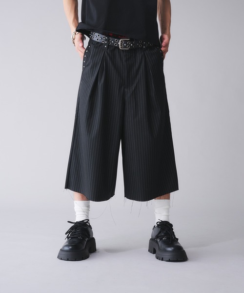 soerte / ストライプスラックス soerte スラックス Wide straight slacks/ワイドストレート