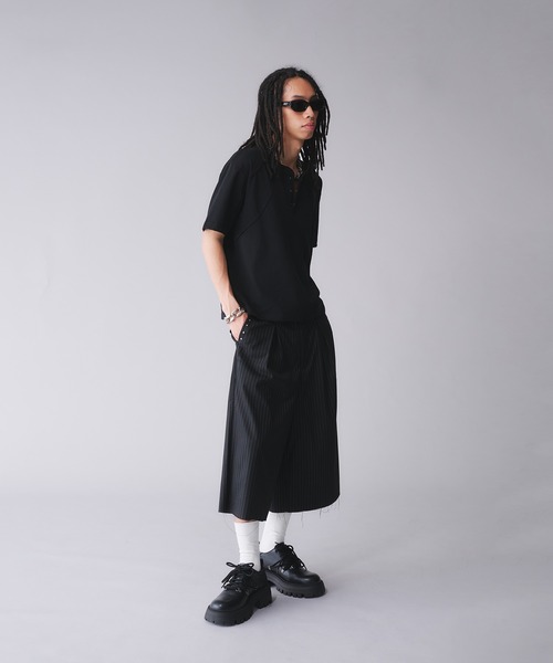 SOERTE ストライプ スラックス サイズ1 ¥9,900新品タグ付き UNDERSTATEMENTs スラックス 「ユニセックス」アソートイージー