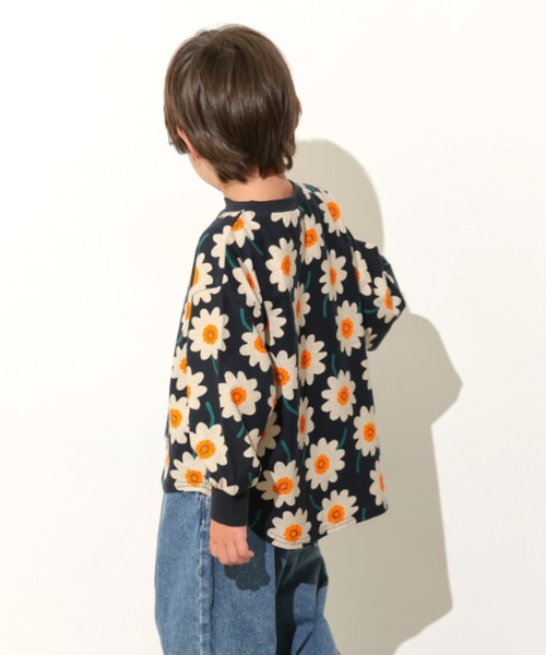 Ocean&Ground（オーシャン&グラウンド）の「ｿｳｶﾞﾗﾌﾟﾘﾝﾄﾗｳﾝﾄﾞTｼｬﾂ（Tシャツ/カットソー・キッズ・チャコール/レンガ/ブラック/マルチ・90/100/110/120/130/140）」の14枚目の写真