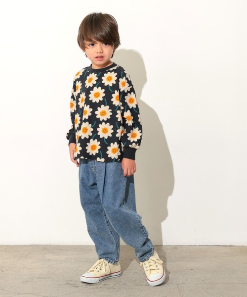 Ocean&Ground（オーシャン&グラウンド）の「ｿｳｶﾞﾗﾌﾟﾘﾝﾄﾗｳﾝﾄﾞTｼｬﾂ（Tシャツ/カットソー・キッズ・チャコール/レンガ/ブラック/マルチ・90/100/110/120/130/140）」の12枚目の写真