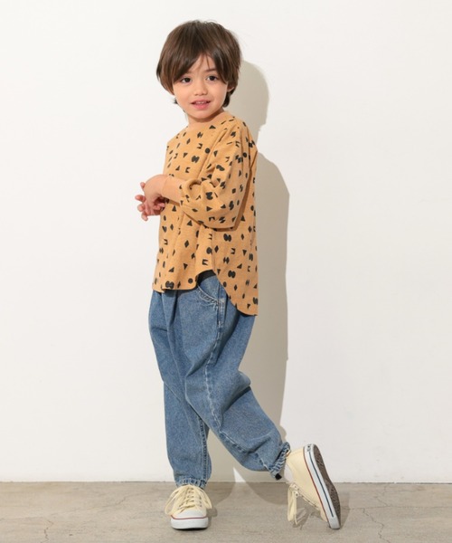 Ocean&Ground（オーシャン&グラウンド）の「ｿｳｶﾞﾗﾌﾟﾘﾝﾄﾗｳﾝﾄﾞTｼｬﾂ（Tシャツ/カットソー・キッズ・チャコール/レンガ/ブラック/マルチ・90/100/110/120/130/140）」の10枚目の写真