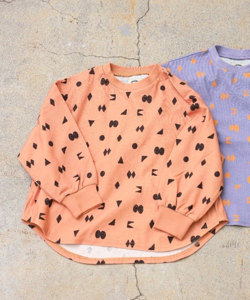 Ocean&Ground（オーシャン&グラウンド）の「ｿｳｶﾞﾗﾌﾟﾘﾝﾄﾗｳﾝﾄﾞTｼｬﾂ（Tシャツ/カットソー・キッズ・チャコール/レンガ/ブラック/マルチ・90/100/110/120/130/140）」の8枚目の写真