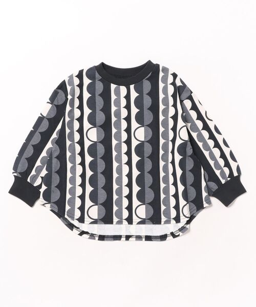 Ocean&Ground（オーシャン&グラウンド）の「ｿｳｶﾞﾗﾌﾟﾘﾝﾄﾗｳﾝﾄﾞTｼｬﾂ（Tシャツ/カットソー・キッズ・チャコール/レンガ/ブラック/マルチ・90/100/110/120/130/140）」の5枚目の写真