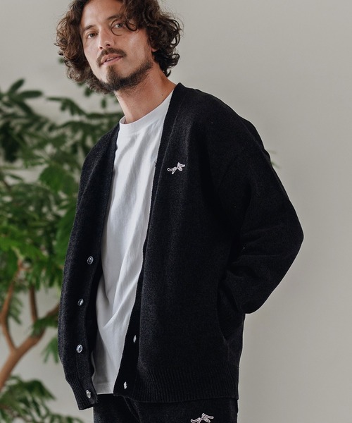 CALL&RESPONSE（コールアンドレスポンス）の「mcg3673-ニットカーデ-サイセンタク カーディガン（カーディガン/ボレロ・メンズ・ブラウン/ブラック・2/4/5）」の3枚目の写真