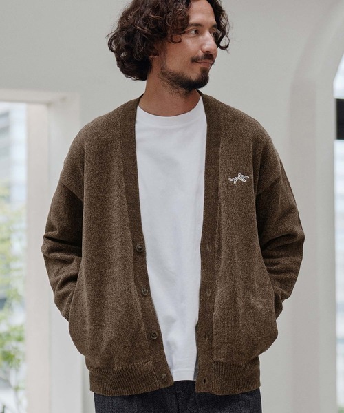 CALL&RESPONSE（コールアンドレスポンス）の「mcg3673-ニットカーデ-サイセンタク カーディガン（カーディガン/ボレロ・メンズ・ブラウン/ブラック・2/4/5）」の7枚目の写真