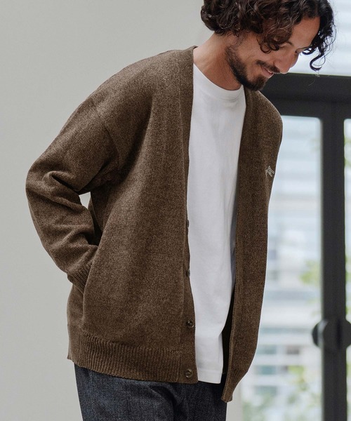 CALL&RESPONSE（コールアンドレスポンス）の「mcg3673-ニットカーデ-サイセンタク カーディガン（カーディガン/ボレロ・メンズ・ブラウン/ブラック・2/4/5）」の8枚目の写真