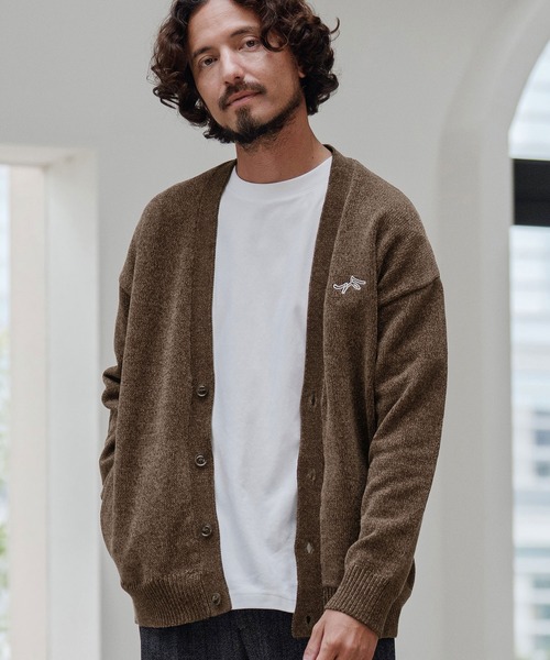 CALL&RESPONSE（コールアンドレスポンス）の「mcg3673-ニットカーデ-サイセンタク カーディガン（カーディガン/ボレロ・メンズ・ブラウン/ブラック・2/4/5）」の9枚目の写真