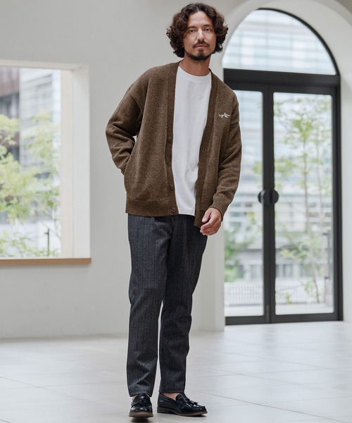 CALL&RESPONSE（コールアンドレスポンス）の「mcg3673-ニットカーデ-サイセンタク カーディガン（カーディガン/ボレロ・メンズ・ブラウン/ブラック・2/4/5）」の11枚目の写真