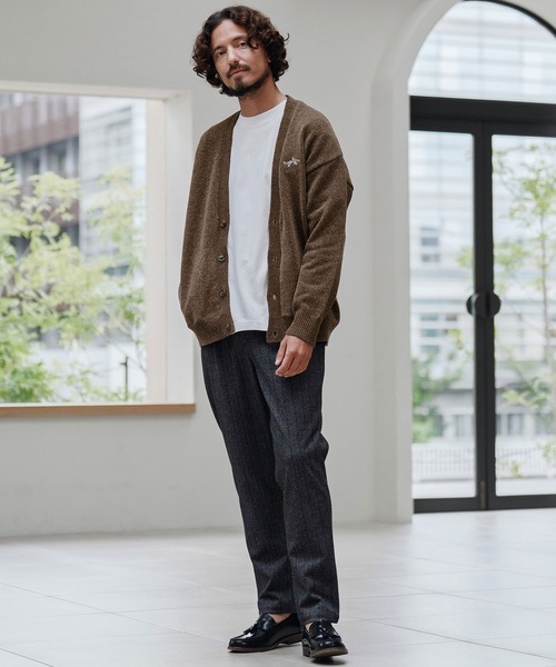 CALL&RESPONSE（コールアンドレスポンス）の「mcg3673-ニットカーデ-サイセンタク カーディガン（カーディガン/ボレロ・メンズ・ブラウン/ブラック・2/4/5）」の12枚目の写真