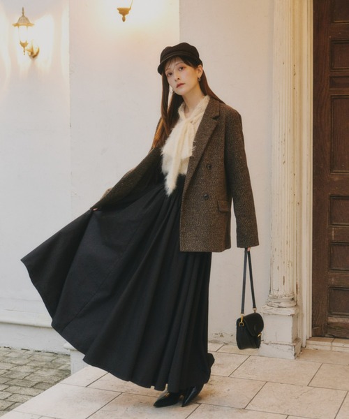 Olu.（オルドット）の「スパンコールレースリボンタイブラウス（シャツ/ブラウス・レディース・ブルー/アイボリー/ブラック・FREE）」の21枚目の写真