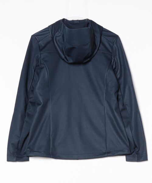 Mammut(マムート)の「アルティメイト 8 ソフトシェル フーデッド ジャケット アジアンフィット / Ultimate VIII SO Hooded Jacket AF Women(ブルゾン・レディース・ネイビー/ブラック・LARGE/MEDIUM/SMALL)」の3枚目の写真