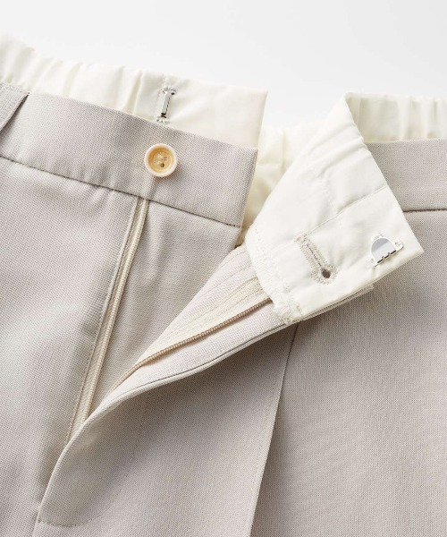 MEDE19F(メデジュウキュウ)の「BRAND NEW MIX STYLE ダブルウエストデザインのリネンライクハーフパンツ〈サンドベージュ〉(その他パンツ・レディース・サンドベージュ・3L/LL/L/M/S)」の2枚目の写真