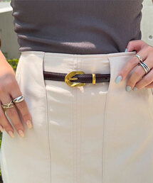 KOBE LETTUCE | ゴールドバックル細ベルト(ベルト)