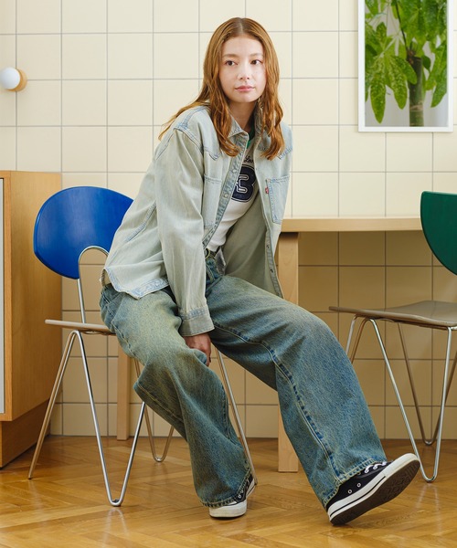 【✨希少】Levi's リーバイス　看板　約65cm x 28cm Levi's/リーバイス JAPAN LIMITED XL STRAIGHT JEANS（デニムパンツ