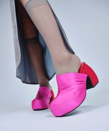 THINGS THAT MATTER（シングス ザット マター）の「SATIN PLATFORM CLOG SANDALS / サテンプラットフォームクロッグサンダル（サンダル）」