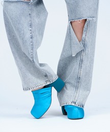 THINGS THAT MATTER（シングス ザット マター）の「SATIN PLATFORM CLOG SANDALS / サテンプラットフォームクロッグサンダル（サンダル）」