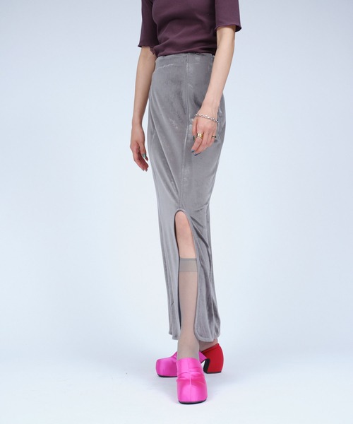 THINGS THAT MATTER（シングス ザット マター）の「SATIN PLATFORM CLOG SANDALS / サテンプラットフォームクロッグサンダル（サンダル・レディース・ピンク/グリーン/ブラック・37/38）」の5枚目の写真