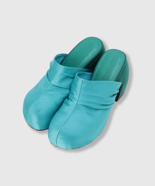 THINGS THAT MATTER（シングス ザット マター）の「SATIN PLATFORM CLOG SANDALS / サテンプラットフォームクロッグサンダル（サンダル・レディース・ピンク/グリーン/ブラック・37/38）」の19枚目の写真