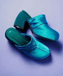 THINGS THAT MATTER（シングス ザット マター）の「SATIN PLATFORM CLOG SANDALS / サテンプラットフォームクロッグサンダル / 厚底ヒール（サンダル）」