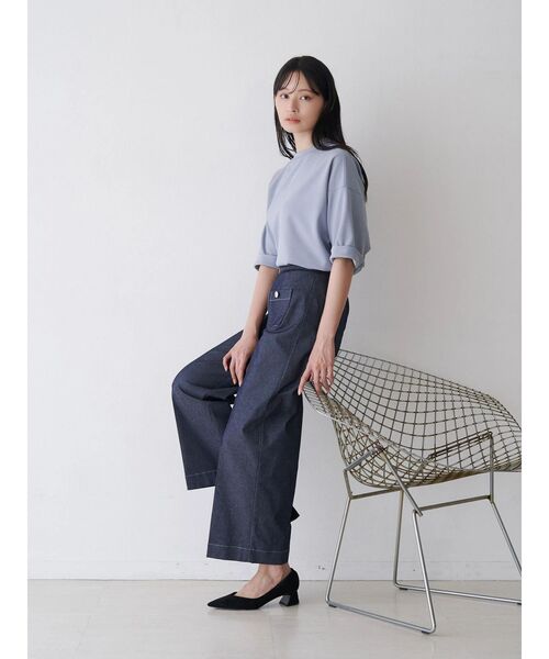 TONAL(トーナル)の「デニムライクマリンパンツ(デニムパンツ・レディース・ネイビー/インディゴブルー・SMALL/MEDIUM)」の13枚目の写真