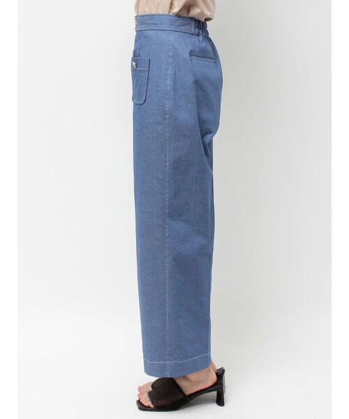 TONAL(トーナル)の「デニムライクマリンパンツ(デニムパンツ・レディース・ネイビー/インディゴブルー・SMALL/MEDIUM)」の16枚目の写真