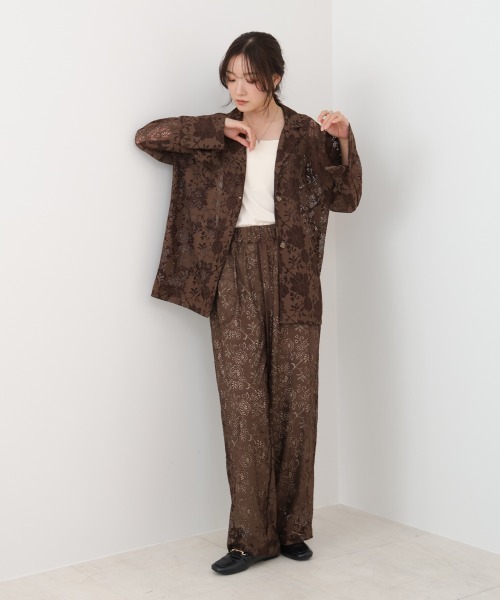 Bab（バブ）の「フラワーレースジャケット（その他アウター・レディース・ブラウン/ブラック・M）」の6枚目の写真