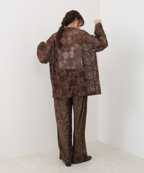 Bab（バブ）の「フラワーレースジャケット（その他アウター・レディース・ブラウン/ブラック・M）」の8枚目の写真