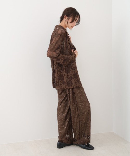 Bab（バブ）の「フラワーレースジャケット（その他アウター・レディース・ブラウン/ブラック・M）」の9枚目の写真