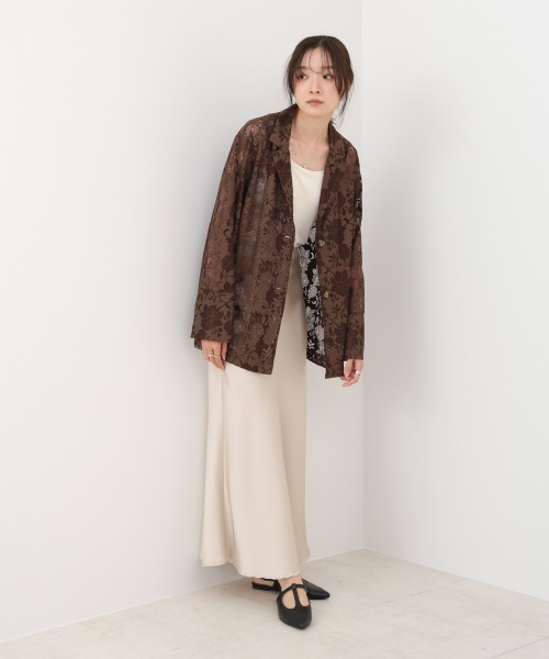 Bab（バブ）の「フラワーレースジャケット（その他アウター・レディース・ブラウン/ブラック・M）」の13枚目の写真