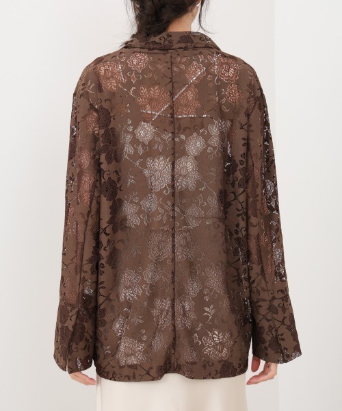 Bab（バブ）の「フラワーレースジャケット（その他アウター・レディース・ブラウン/ブラック・M）」の15枚目の写真