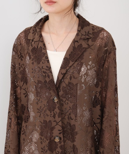 Bab（バブ）の「フラワーレースジャケット（その他アウター・レディース・ブラウン/ブラック・M）」の16枚目の写真