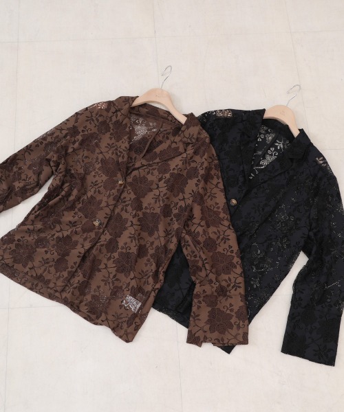 Bab（バブ）の「フラワーレースジャケット（その他アウター・レディース・ブラウン/ブラック・M）」の20枚目の写真