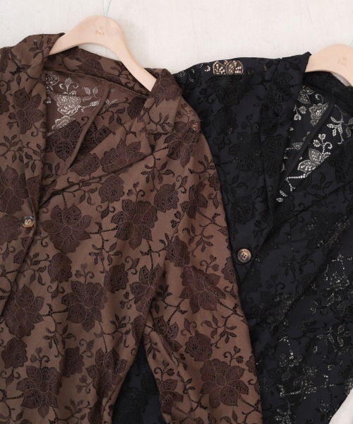 Bab（バブ）の「フラワーレースジャケット（その他アウター・レディース・ブラウン/ブラック・M）」の21枚目の写真