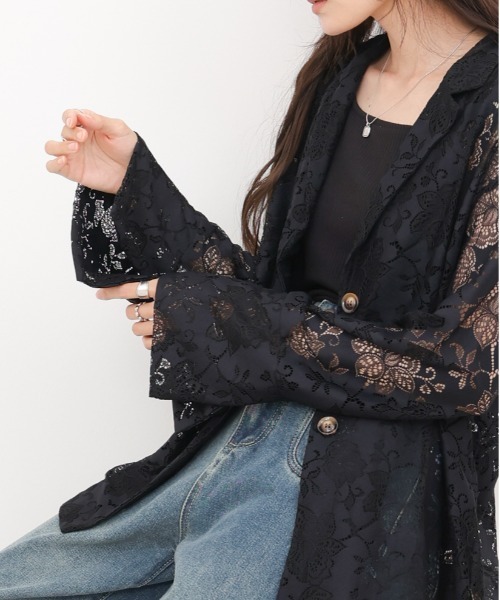 Bab（バブ）の「フラワーレースジャケット（その他アウター・レディース・ブラウン/ブラック・M）」の22枚目の写真